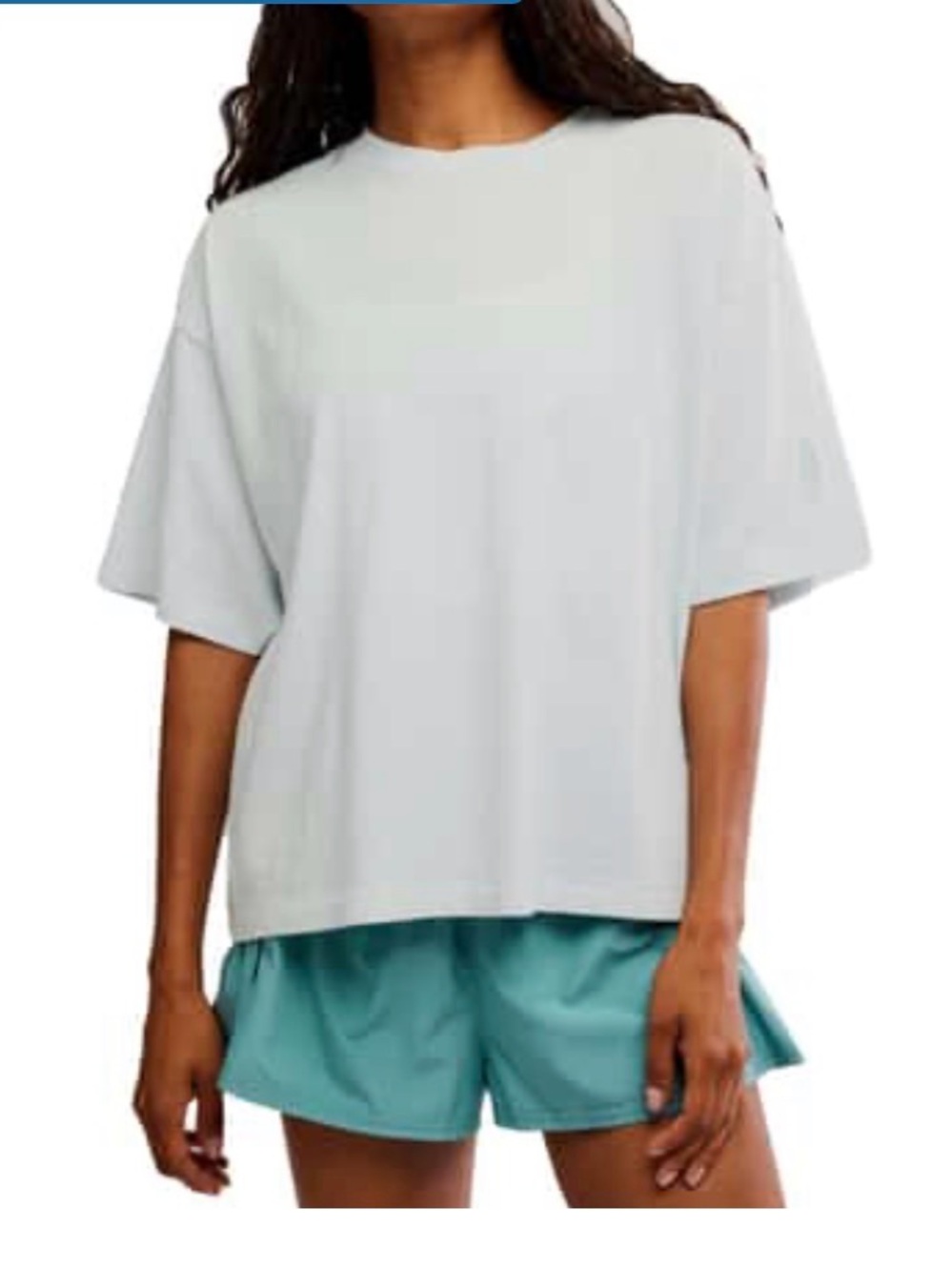 FP Movement by Free People Tackle Tee Light blue Short Sleeve Crew Tee